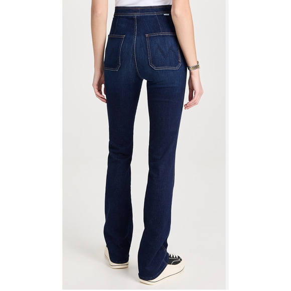 MOTHER The High-Waisted Smokin' Double-Welt Heel Jeans Flared Stretch, 24 - Picture 2 of 14